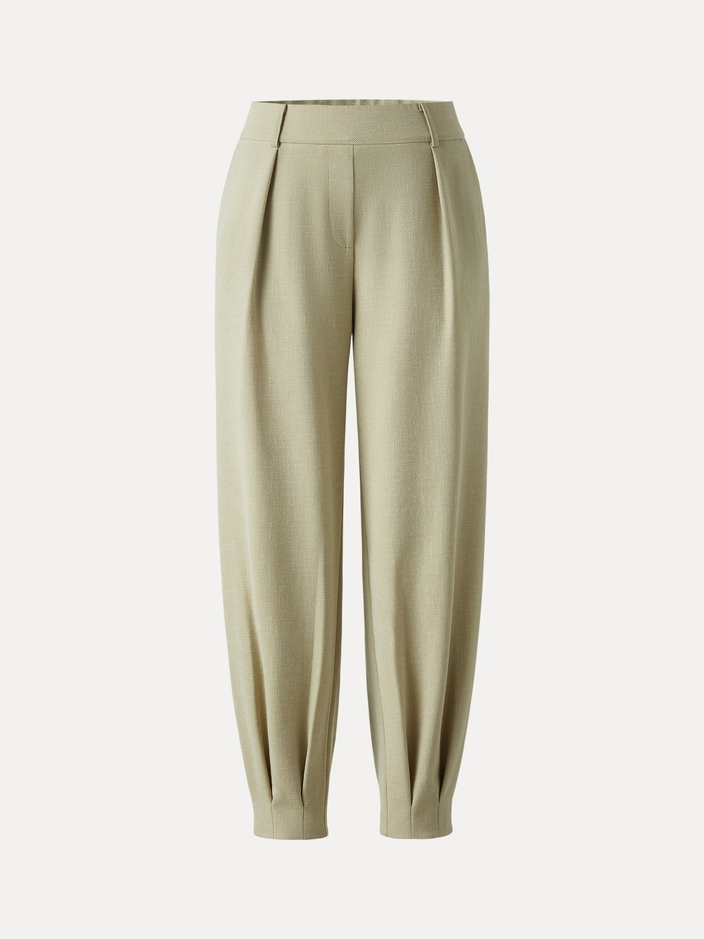NORA Women's Mid-Rise Tapered Stretch Linen-Look Pant with Pockets