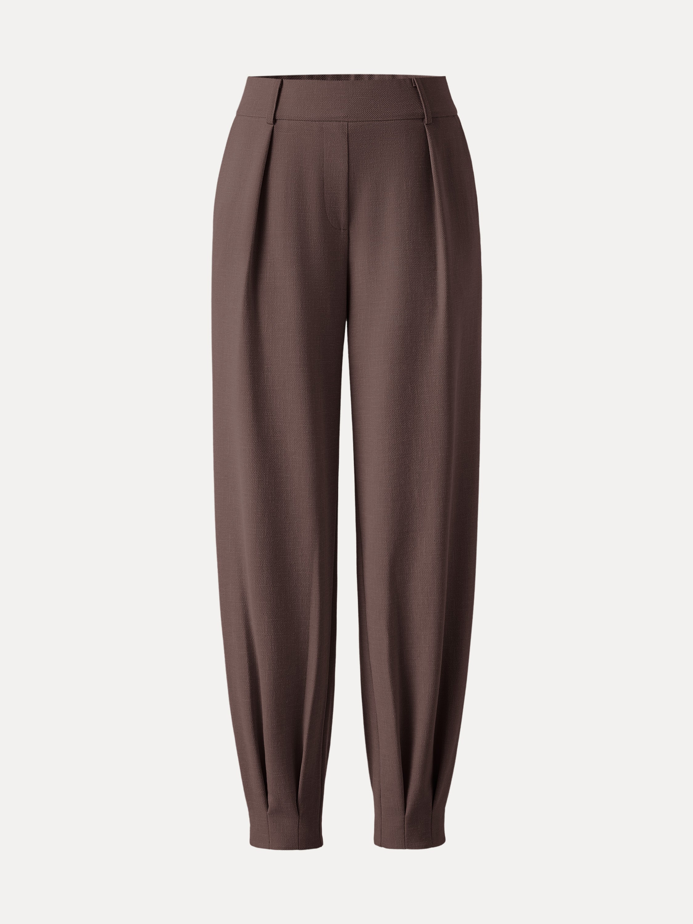 NORA Women's Mid-Rise Tapered Stretch Linen-Look Pant with Pockets