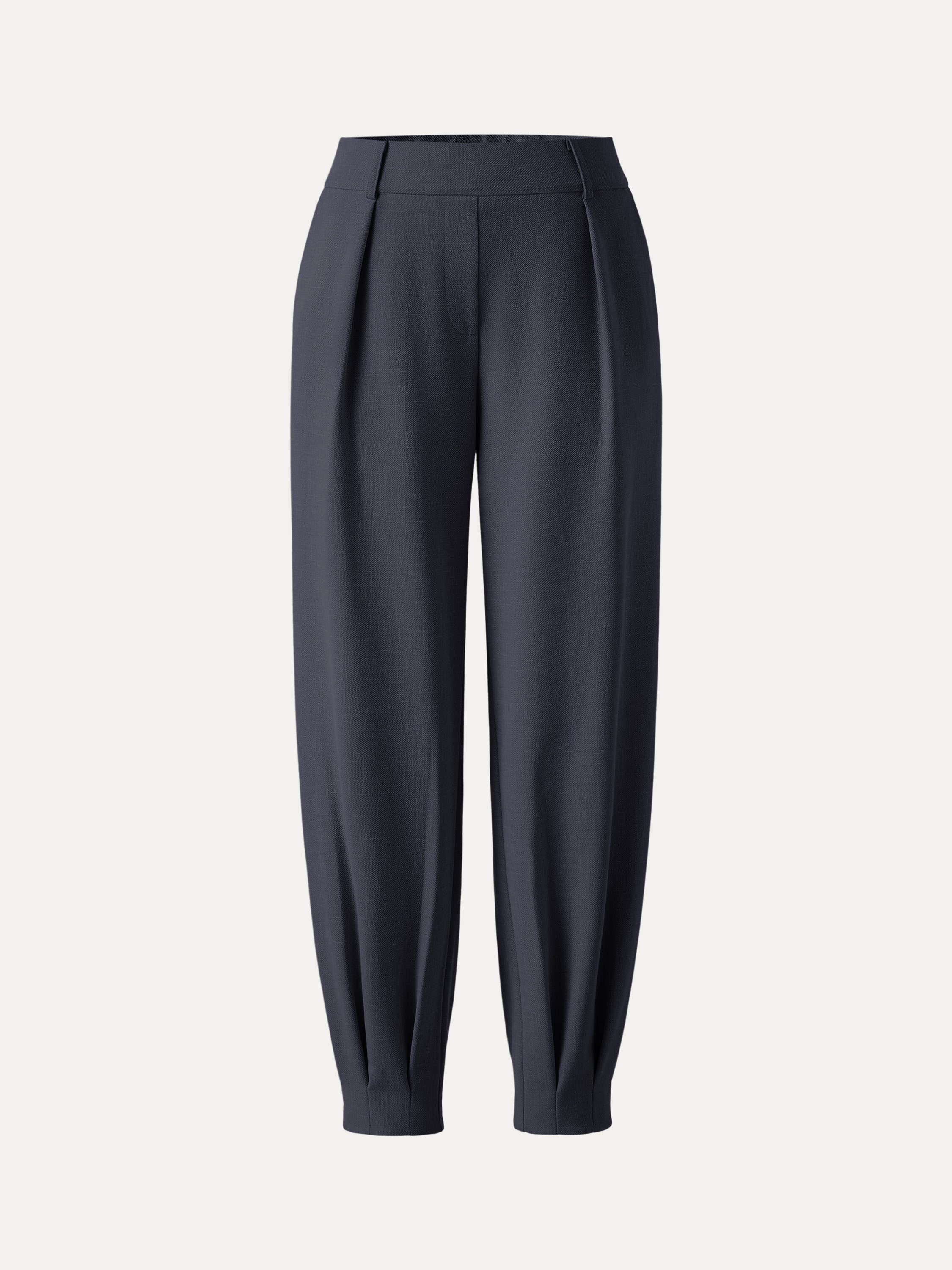 NORA Women's Mid-Rise Tapered Stretch Linen-Look Pant with Pockets