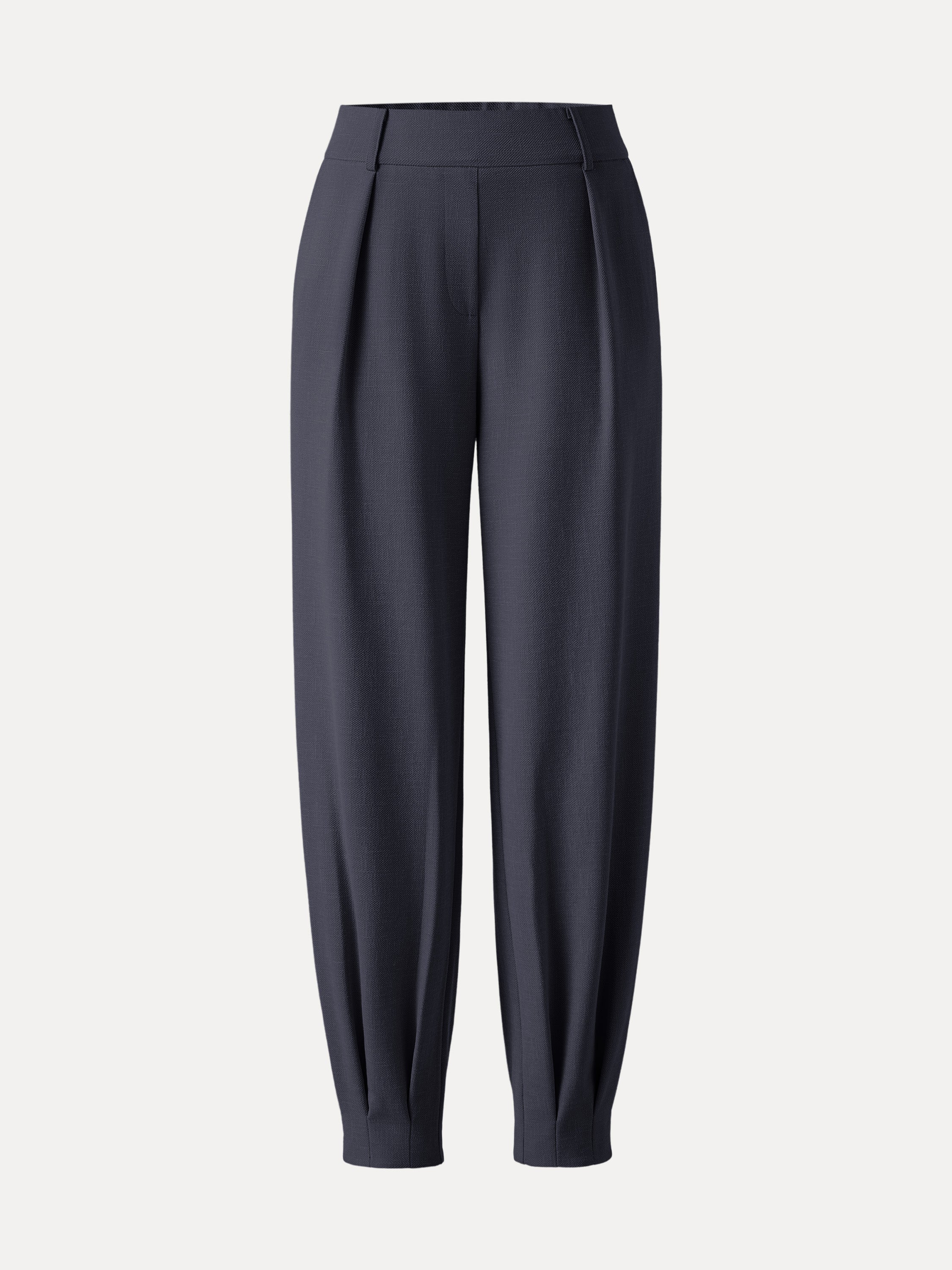 NORA Women's Mid-Rise Tapered Stretch Linen-Look Pant with Pockets