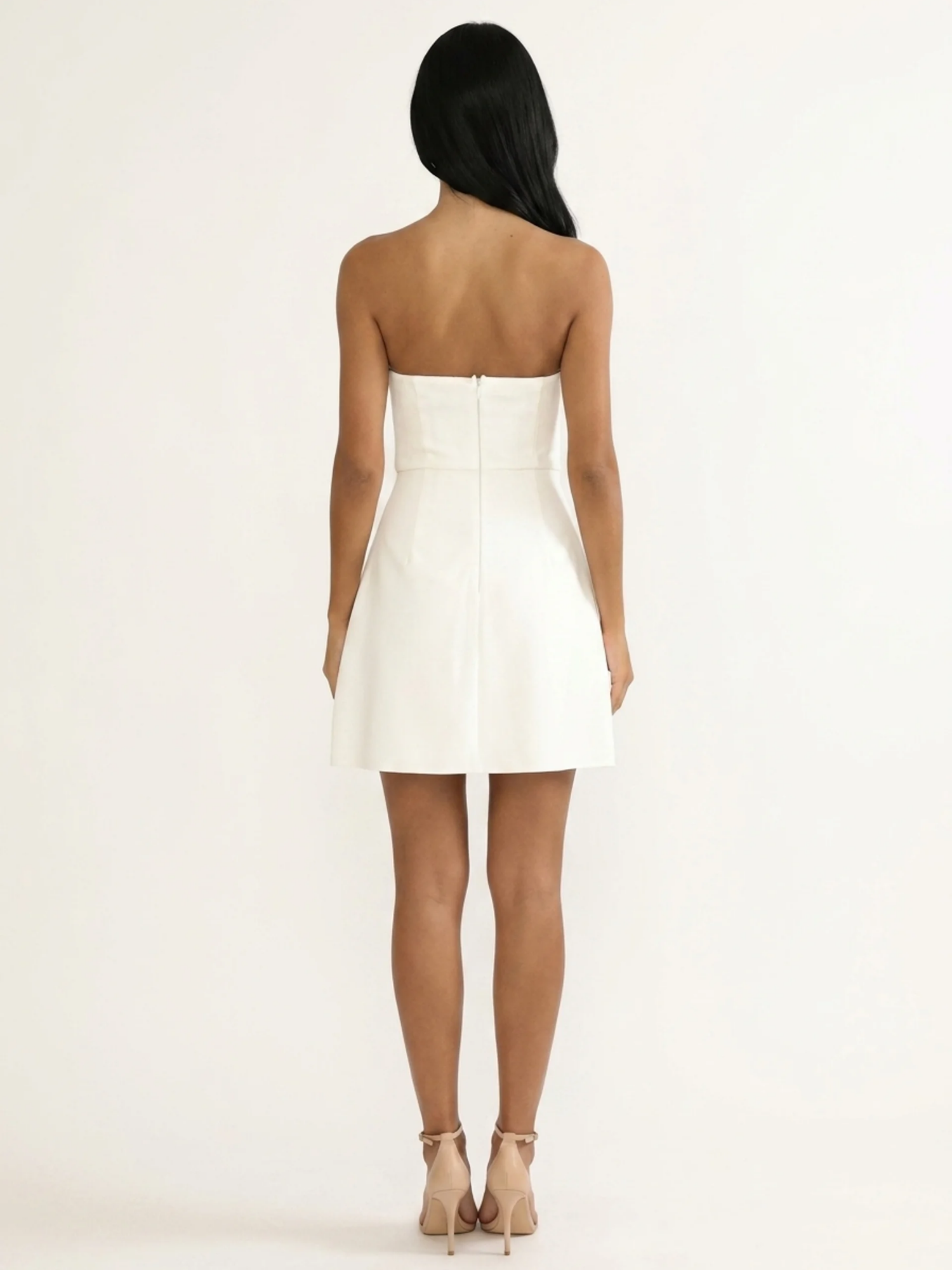 SAMIRA Women's Strapless Foldover Bust Mini Dress