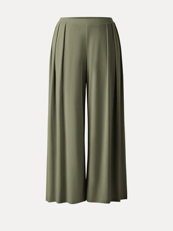 MAREN Women's High-Rise Wide-Leg Palazzo Pant with Pockets