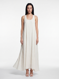 BRIANNA Women's Pleated Sleeveless Maxi Dress