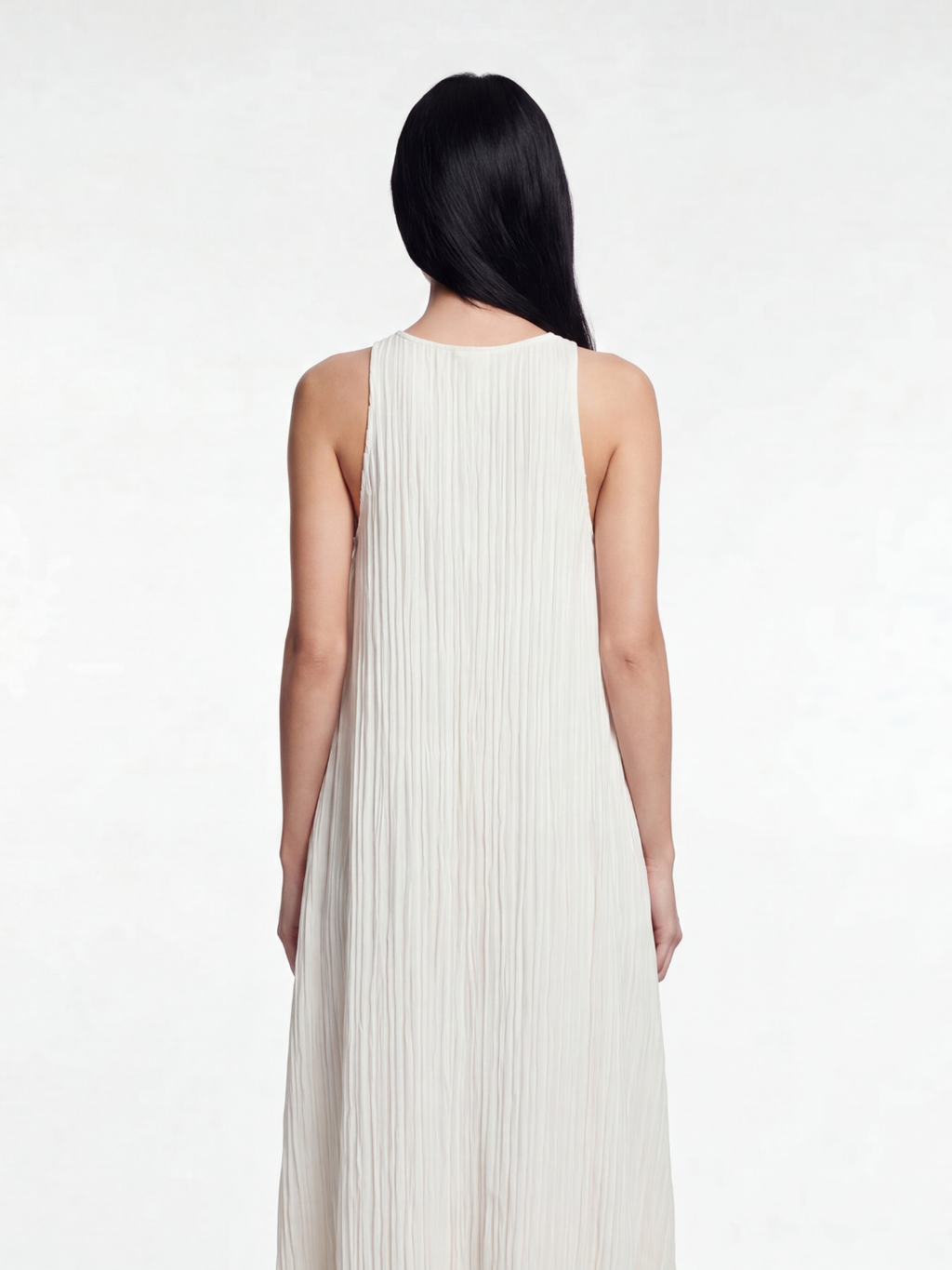 BRIANNA Women's Pleated Sleeveless Maxi Dress