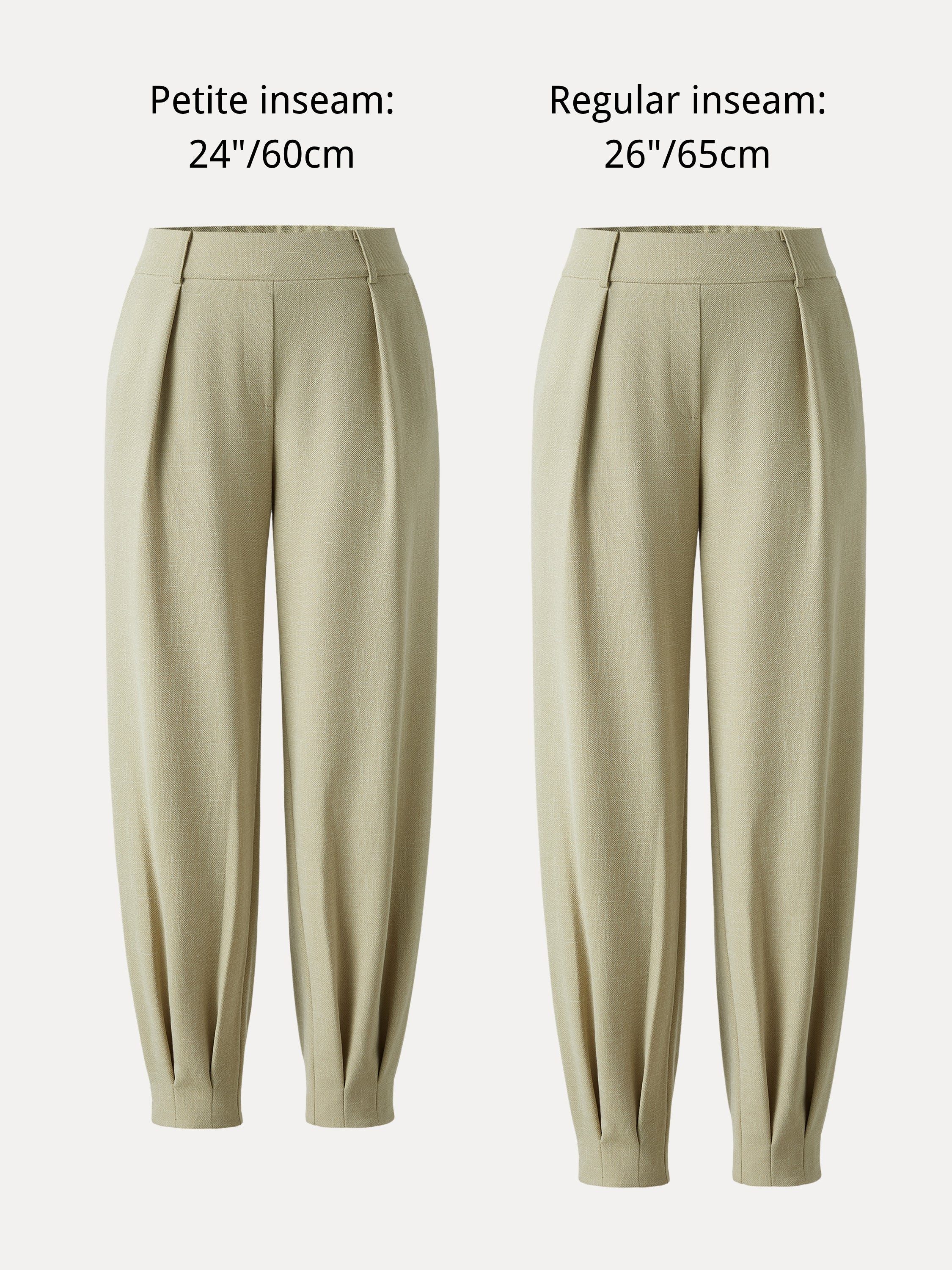 NORA Women's Mid-Rise Tapered Stretch Linen-Look Pant with Pockets