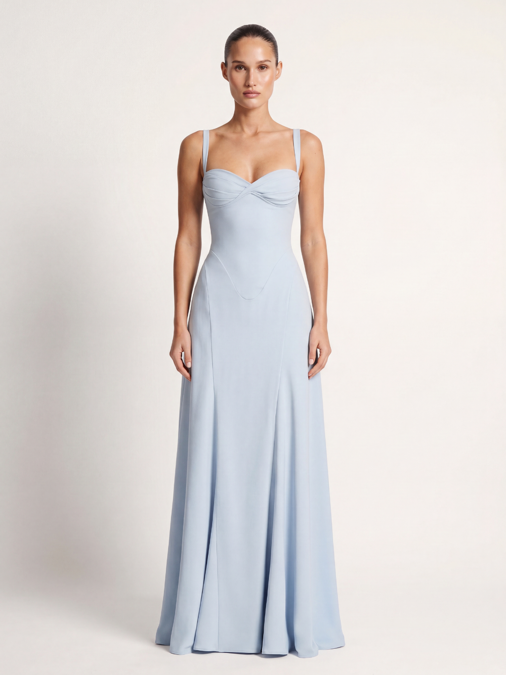 COLETTE Women's Corset Bodice Sweetheart Mermaid Maxi Dress