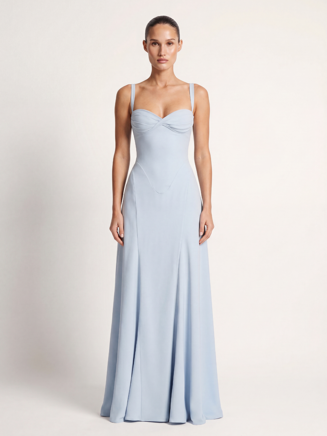 COLETTE Women's Corset Bodice Sweetheart Mermaid Maxi Dress
