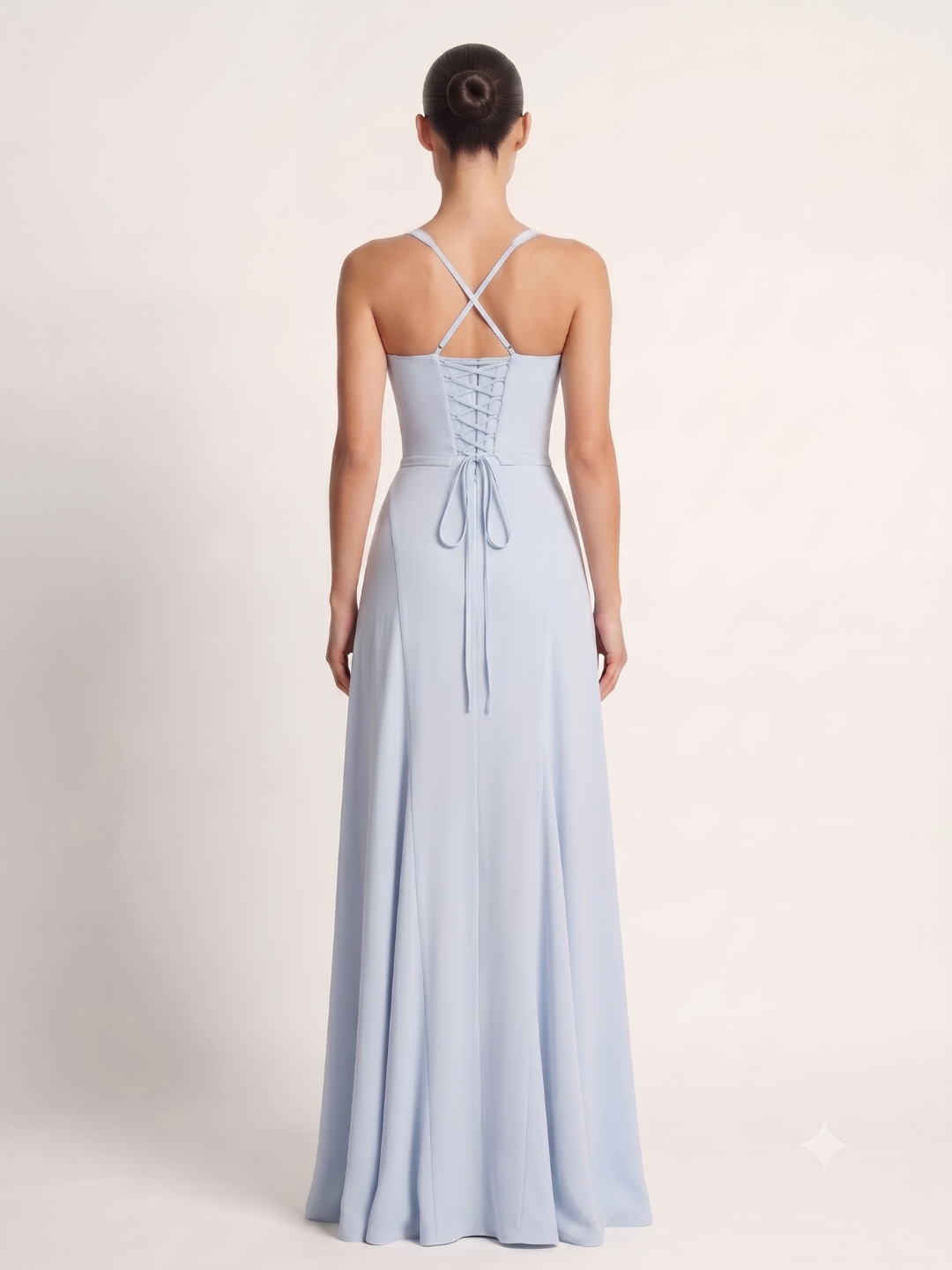 COLETTE Women's Corset Bodice Sweetheart Mermaid Maxi Dress