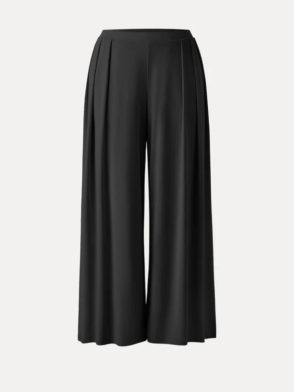 MAREN Women's High-Rise Wide-Leg Palazzo Pant with Pockets