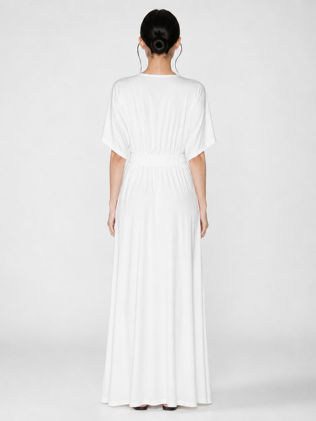 SHELBY Women's Plunge Kimono-Sleeve Maxi Dress