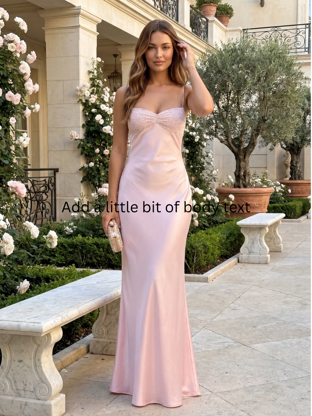 AURELIA Women's Sequin Sweetheart Lace-Up Back Satin Maxi Dress