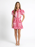 SOPHIA Women's Floral Print Puff-Sleeve Two-Piece Mini Set