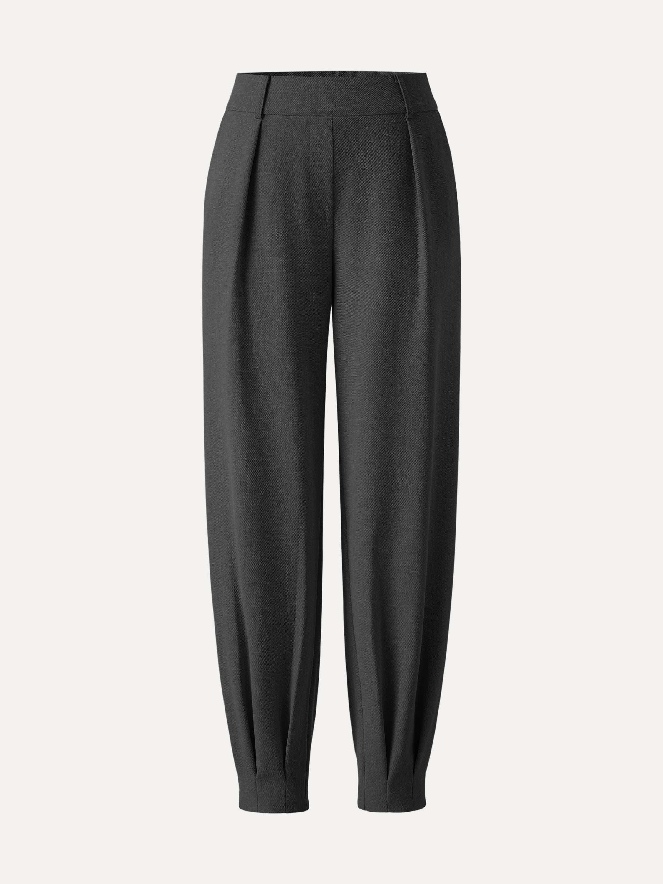NORA Women's Mid-Rise Tapered Stretch Linen-Look Pant with Pockets