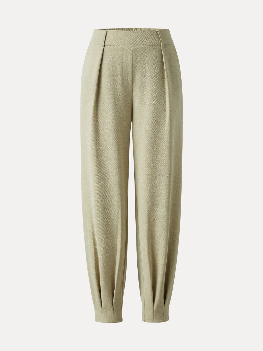 NORA Women's Mid-Rise Tapered Stretch Linen-Look Pant with Pockets