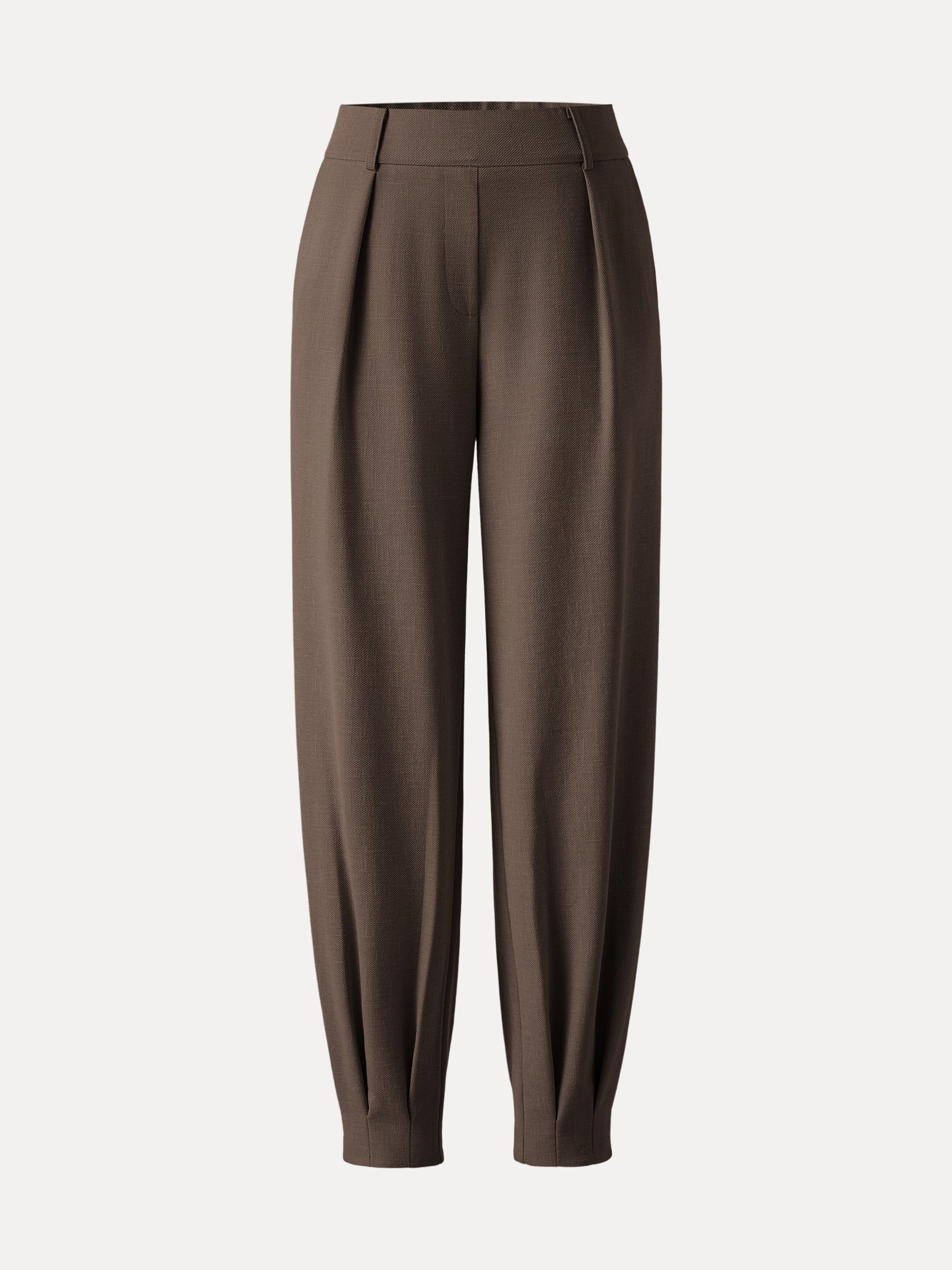 NORA Women's Mid-Rise Tapered Stretch Linen-Look Pant with Pockets