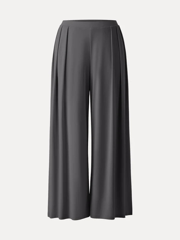 MAREN Women's High-Rise Wide-Leg Palazzo Pant with Pockets