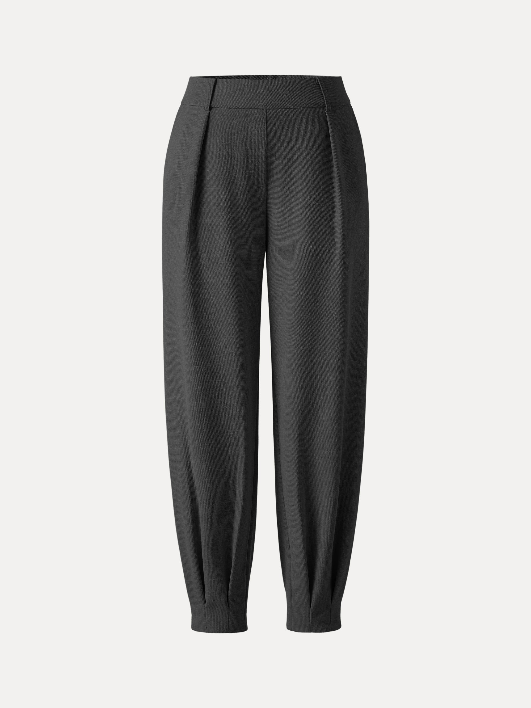 NORA Women's Mid-Rise Tapered Stretch Linen-Look Pant with Pockets