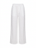 SCHIRIN Women's Mid-Rise Wide-Leg Organic Linen Easy Trouser with Pockets