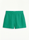 LAGUNA Women's High-Waisted Linen-Blend Shorts with Pockets